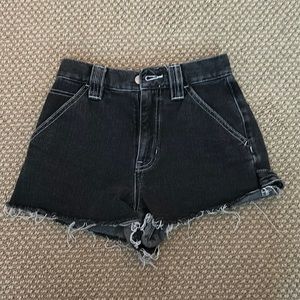 PacSun Black Denim Shorts